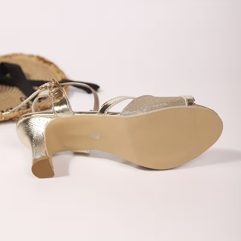 Women's Comfortable Glitter Adjustable Straps Sandals