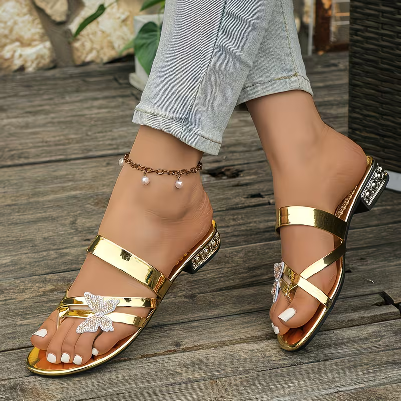 Women's Open Toes Flat Summer Sandals for Beach Vacations