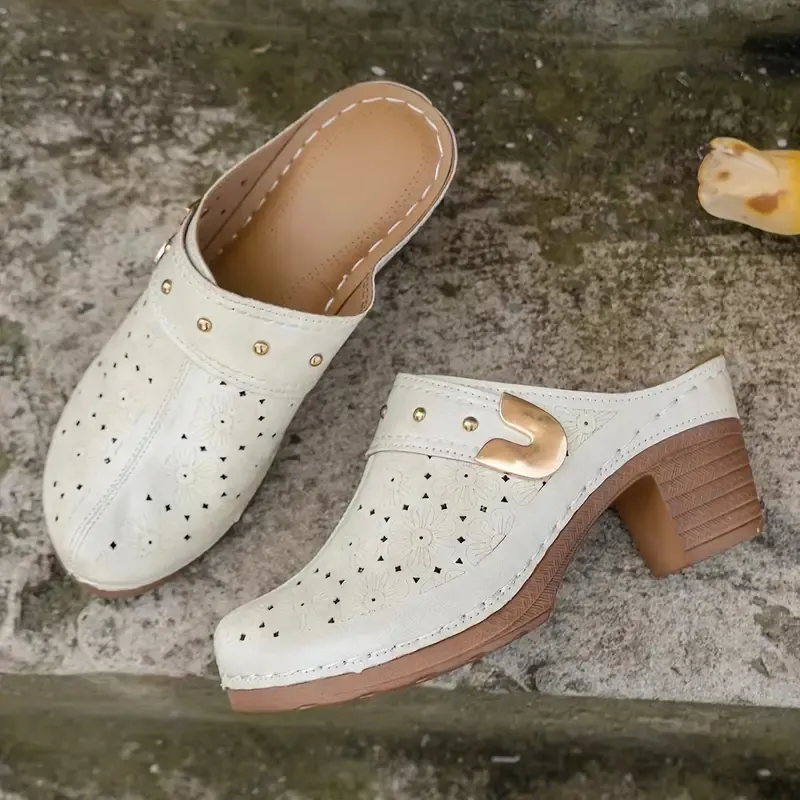 Women's Trendy Slip On Platform Chunky Heels Sandals