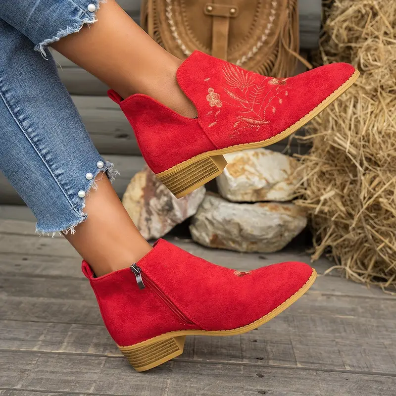 [Copy]Women's Fashion Comfortable Chunky Heel Boots Chelsea Boots