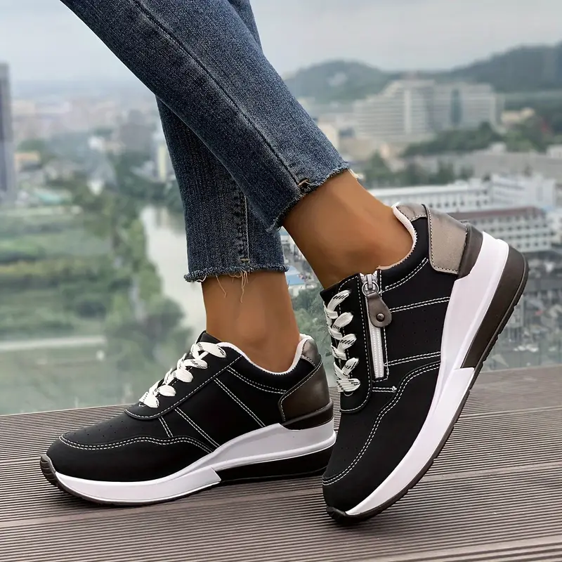 Women's Fashion Wedge Orthopedic Sneakers Outdoor Walking Trainers