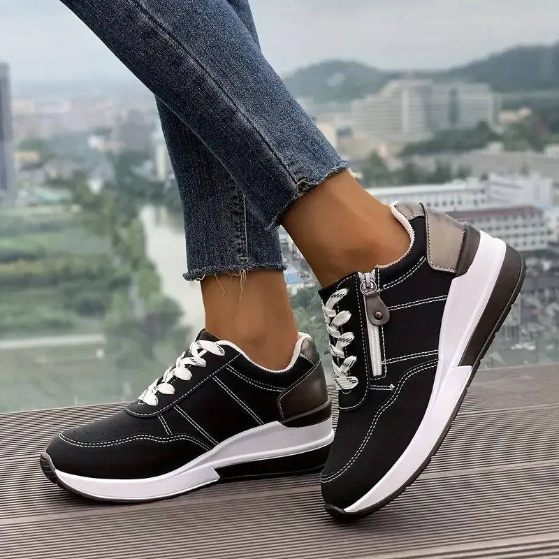 Women's Fashion Wedge Orthopedic Sneakers Outdoor Walking Trainers