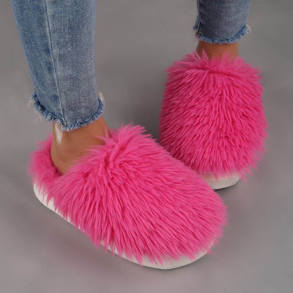 Women's Plus Size Thickened Warm Cold-proof Winter Home Slippers
