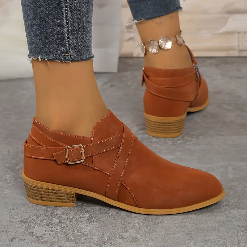 Women's Fashion & Versatile High-End Bullet Style Autumn/Winter Ankle Boots
