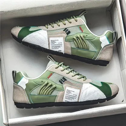 Men's Stylish Contrasting Designs Breathable Comfortable Non-Slip Sneakers 