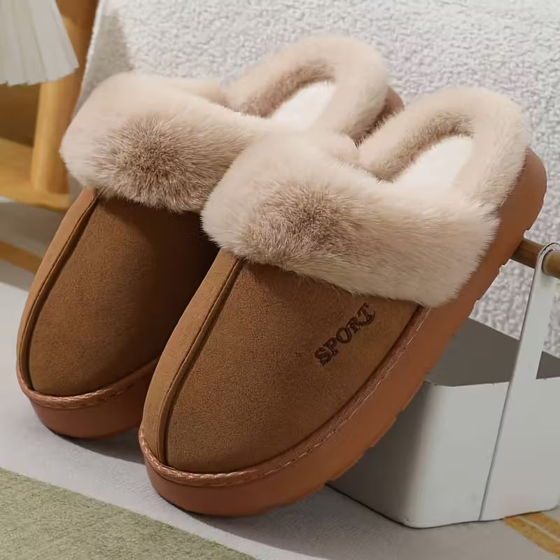 [Copy]💖LAST DAY PROMOTION 56% OFF💖Women's Non-slip Mute Warm Fluffy Shoes Slippers