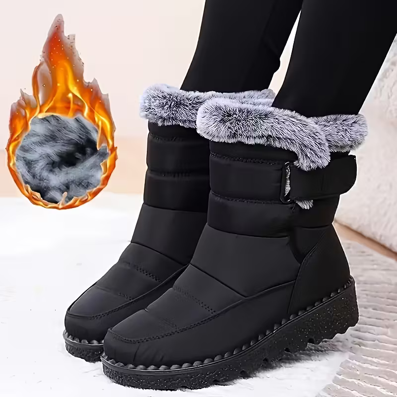 Women's Trendy Fleece-Lined Warm Winter Ankle Boots for Walking, Home, Outings, And Dates