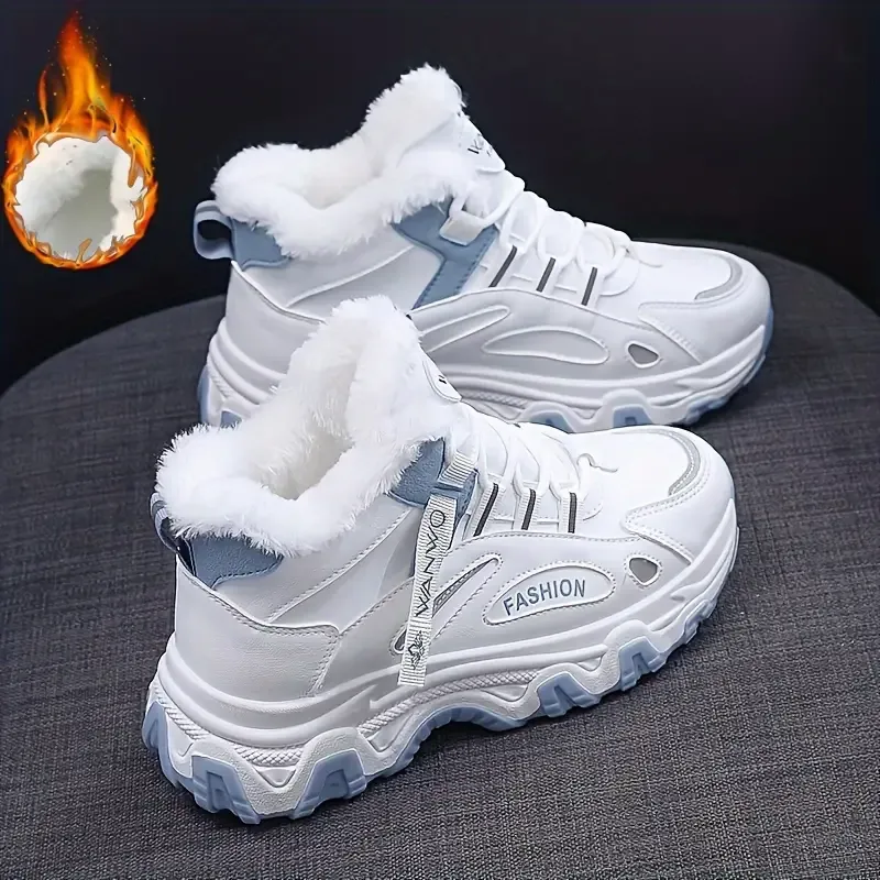 Women's Plus Size Fashionable and Warm Winter Sneakers