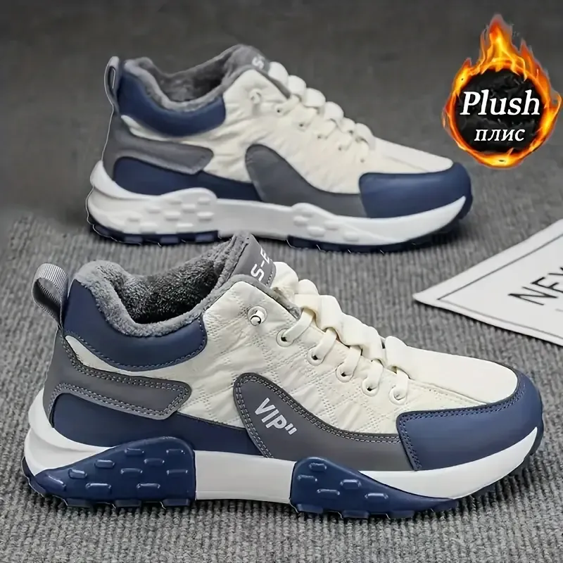 Unisex Winter Warm Anti-Skid Outdoor Boots Plush Lining Sneakers for Hiking, Trekking & Daily Cold-Weather