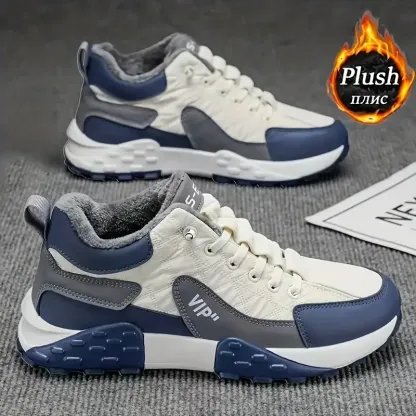 Unisex Winter Warm Anti-Skid Outdoor Boots Plush Lining Sneakers for Hiking, Trekking & Daily Cold-Weather