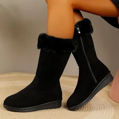 Women's Soft & Warm Fur Lining Casual Long Boots