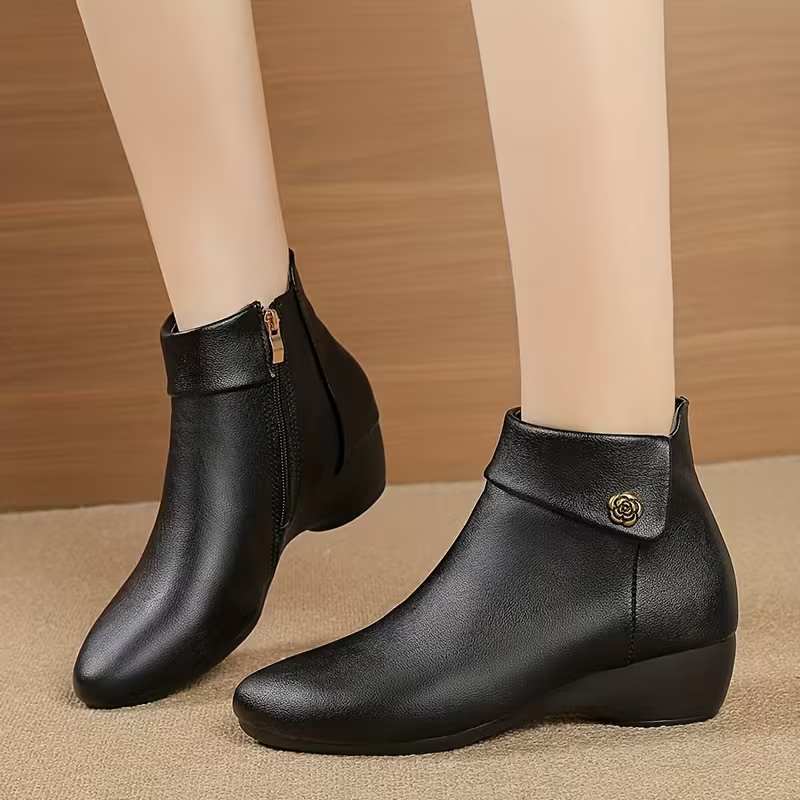 Women's Stylish & Comfortable Chunky Mid-Heel Ankle Boots for Everyday & Special Occasions