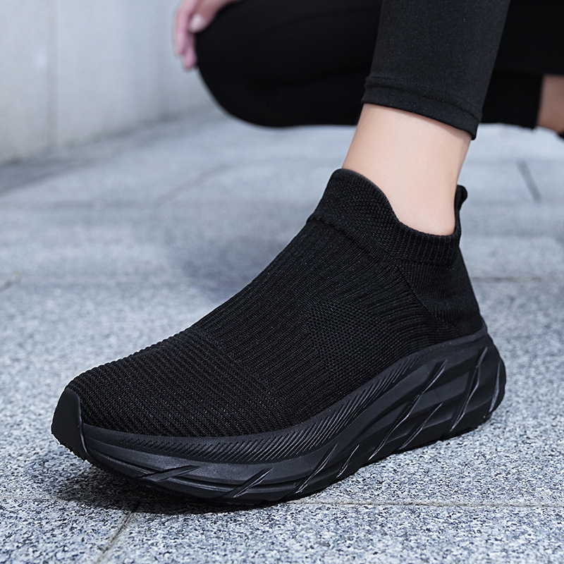 Men's and Women's Breathable Knit Arch Support & Cushioned Sole Slip-On Sneakers