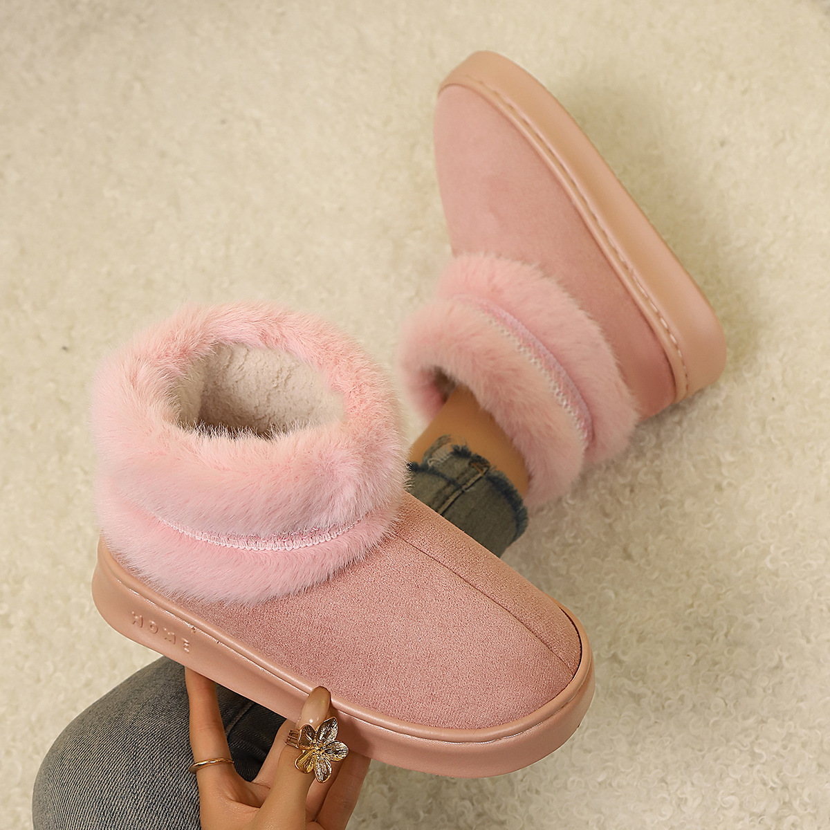 Women's Cozy Fleece-Lined Slippers Indoor/Outdoor Boots
