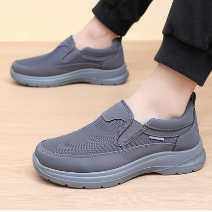 👟Men's Orthopedic Breathable Slip-On Sneakers - Arch Support with Memory Foam Insoles for All-Day Comfort 🏃‍♂️💨