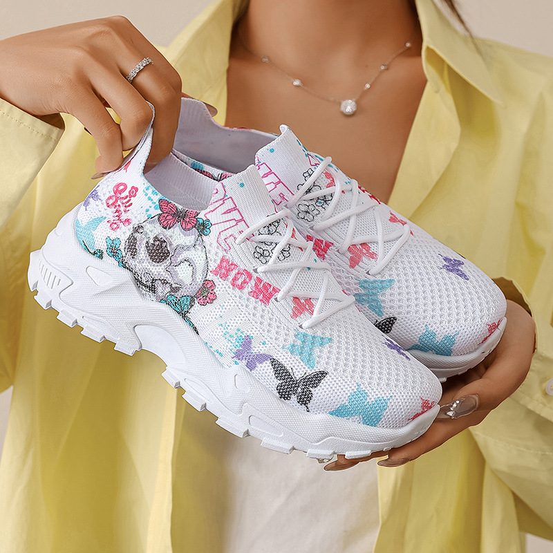 Women's Fashion Breathable Sneakers Lightweight Walking Shoes Comfortable Versatile Running Shoes