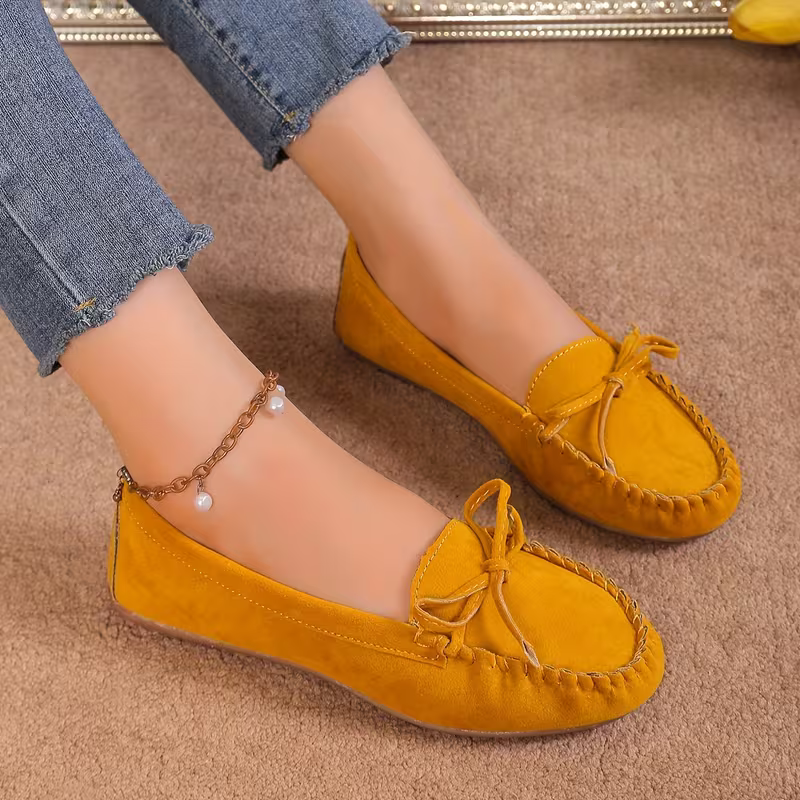 Women's Comfortable And Lightweight Bows Flat Shoes