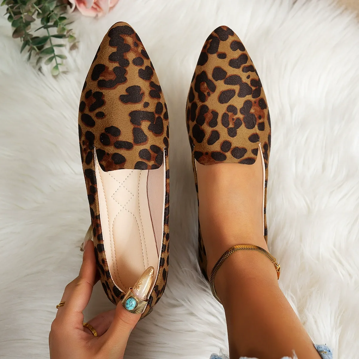 Women's Soft Printed Slip-On Shoes Loafers