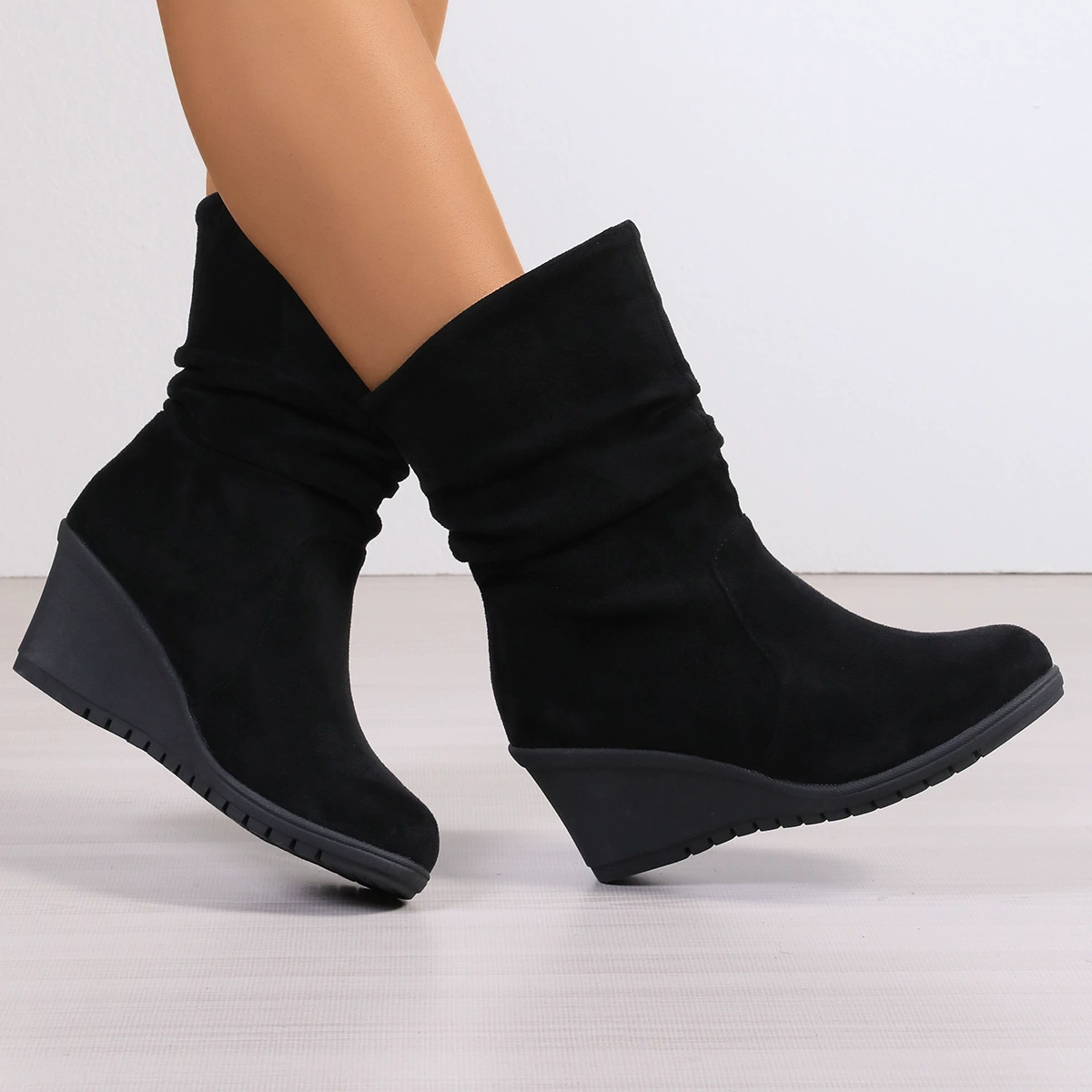 Women's Comfortable Non-Slip Wedge Ankle Boots