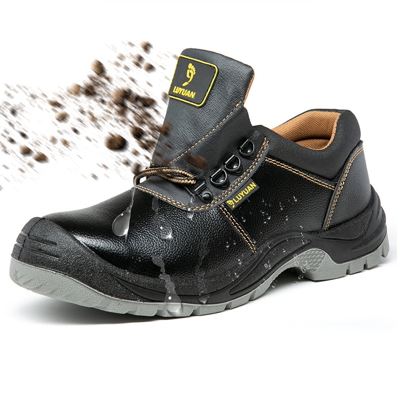 Men's and Women's Non-slip Waterproof Shock-resistant and Wear-resistant Safety Work Boots 