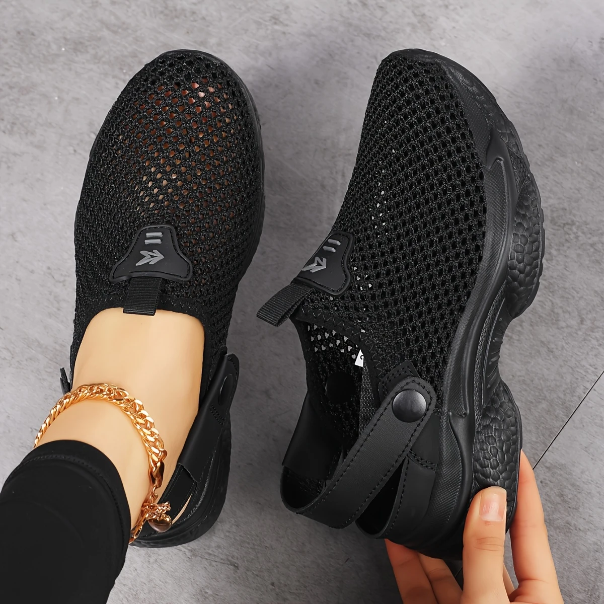 Women's Breathable Mesh Casual Slip-On Sports Sandals Sneakers