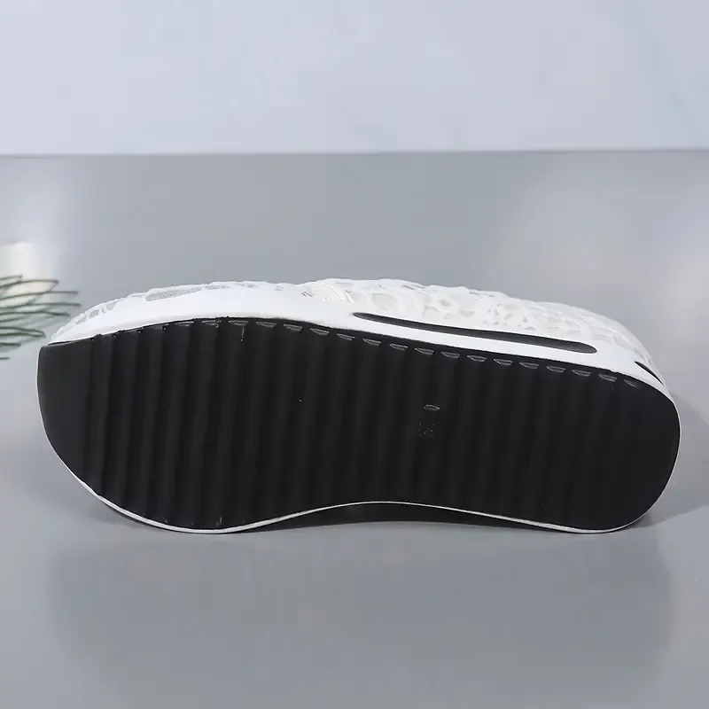 Women's Elegant Breathable Delicate Lace Mesh Slip-On Sneakers