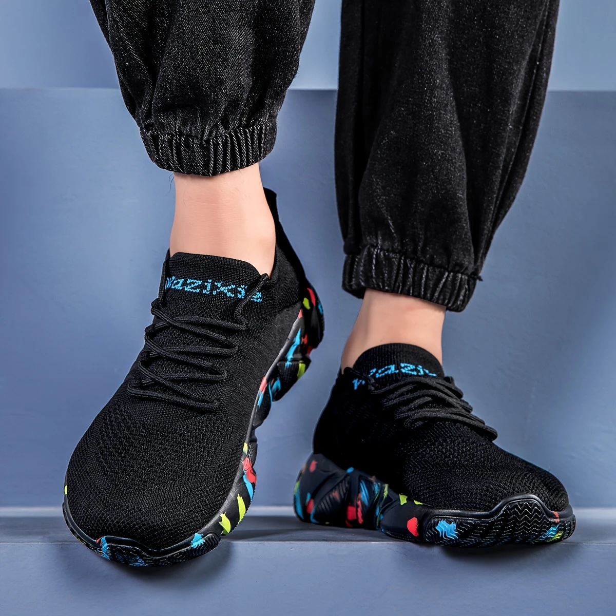 Plus-Size Wide Toe Box Lightweight&Breathable Sneakers Walking Shoes