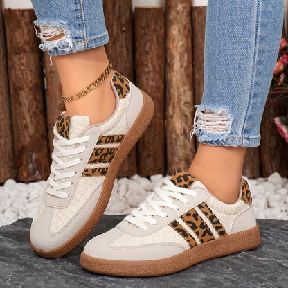 Women's Retro Leopard Sneakers for All-Season