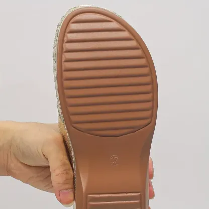 Women's Comfortable Platform Wedge Heel Slip-On Sandals