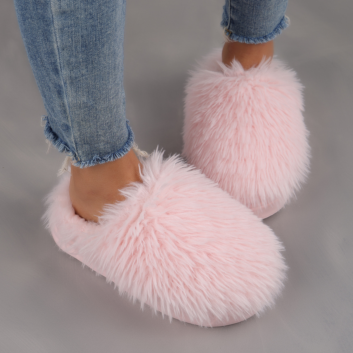 Women's Plus Size Thickened Warm Cold-proof Winter Home Slippers