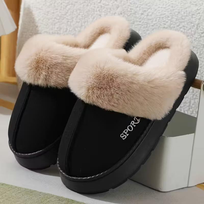 [Copy]💖LAST DAY PROMOTION 56% OFF💖Women's Non-slip Mute Warm Fluffy Shoes Slippers