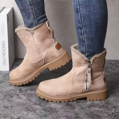 Women's Thick Warm Plush-Lined Slip-Resistant Boots for Outdoor Winter 