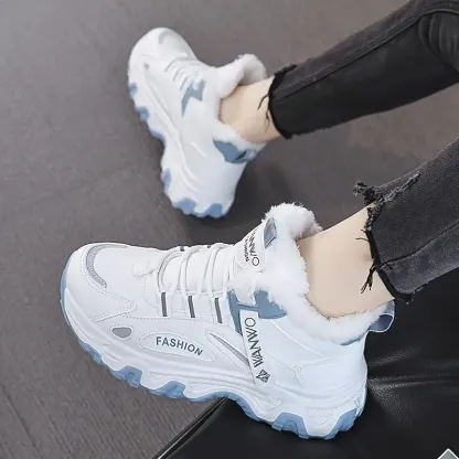 Women's Plus Size Fashionable and Warm Winter Sneakers