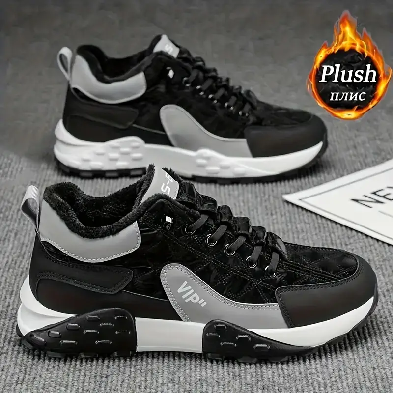 Unisex Winter Warm Anti-Skid Outdoor Boots Plush Lining Sneakers for Hiking, Trekking & Daily Cold-Weather