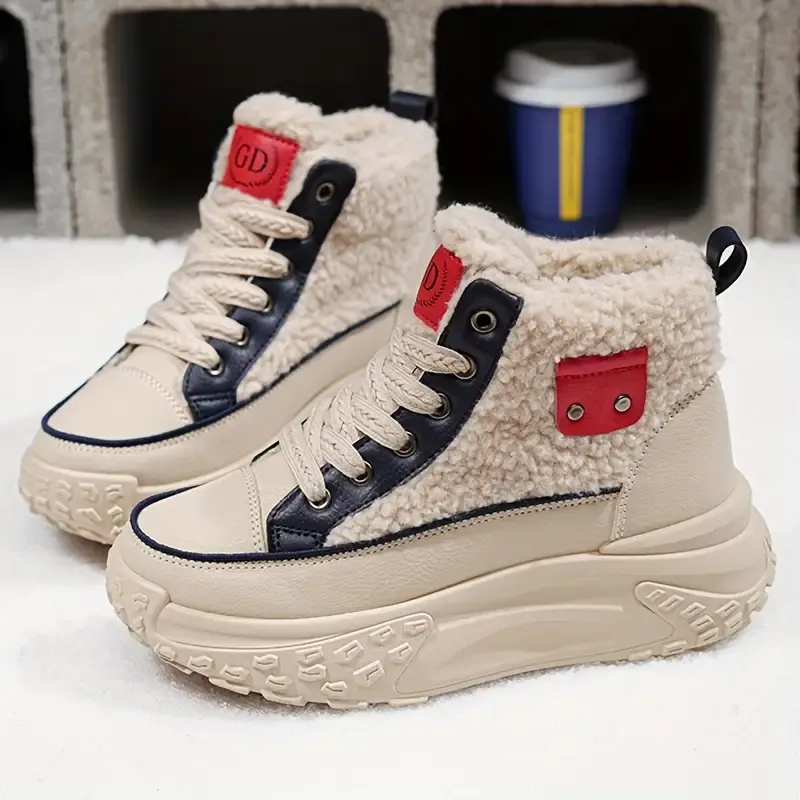 Trendy Hot Women's Thickened Warm Sneakers Shoes Boots