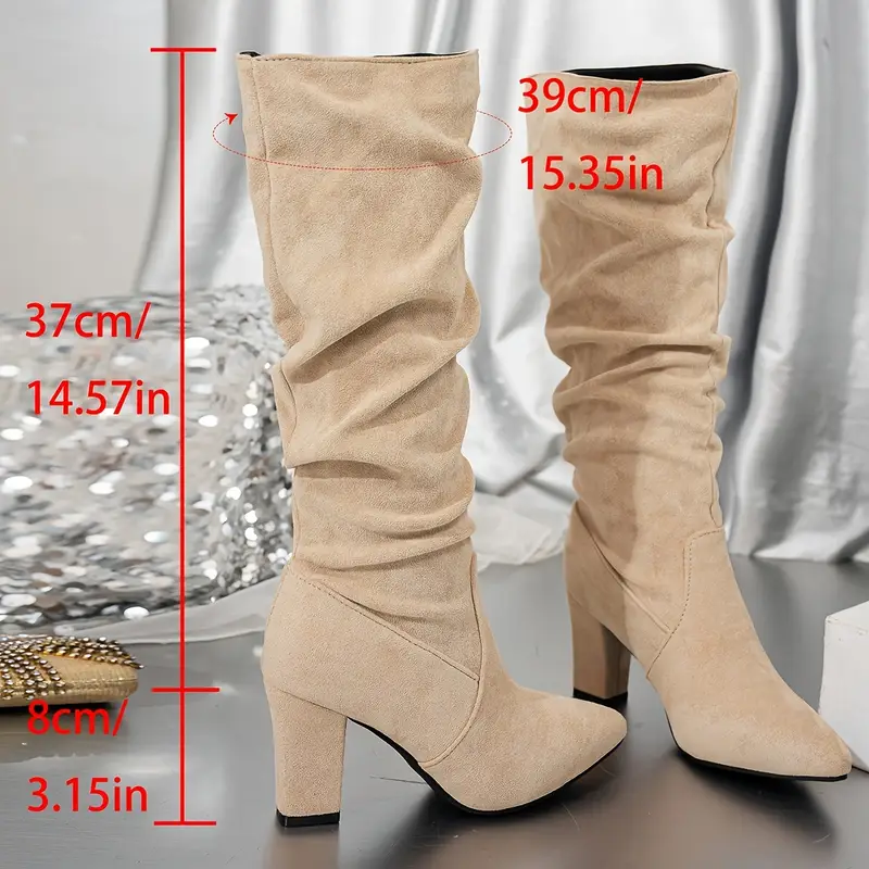 Women's Stylish Elegant Versatile Knee-High Boots for Home, Business, Casual Wear, Beach, Vacation, Parties & Weddings