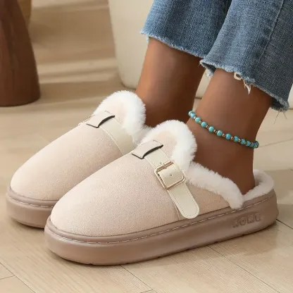 Women's Cozy Soft Slip-On House Shoes Fleece Slippers Indoor/Outdoor Footwear for Home, Office, or Casual Outings