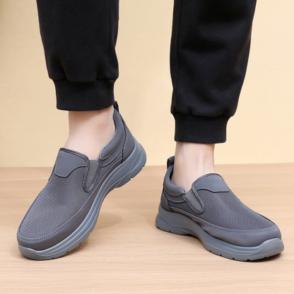 👟Men's Orthopedic Breathable Slip-On Sneakers - Arch Support with Memory Foam Insoles for All-Day Comfort 🏃‍♂️💨