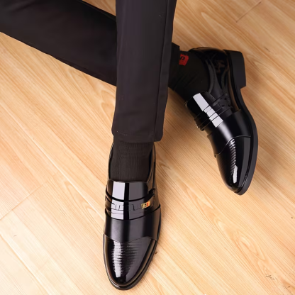 Men's Elegant Genuine Leather Business Dress Shoes Wedding Shoes Social Shoes