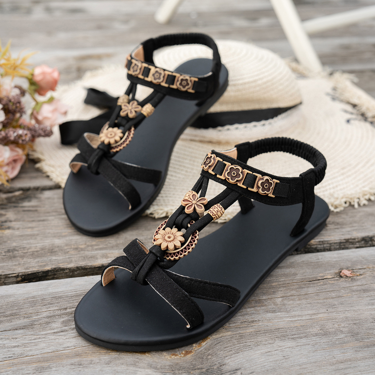 ✨ Women's Bohemian-Style Comfortable & Lightweight Flat Sandals