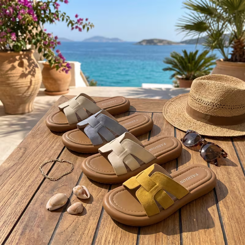 Women's Soft & Comfortable Flat Sandals Beach Shoes