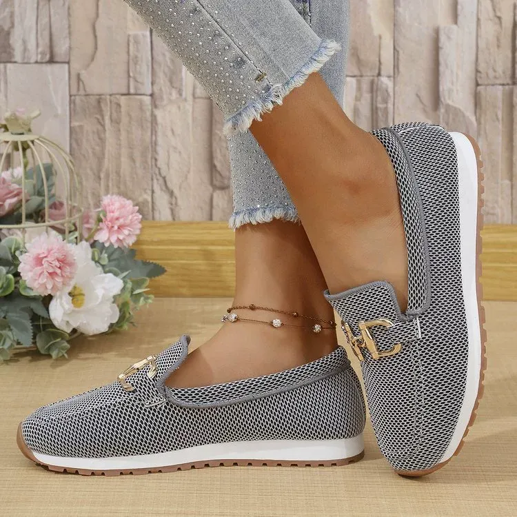 Women's Stylish Orthopaedic Slip‑On Loafers Walking Shoes Trainers