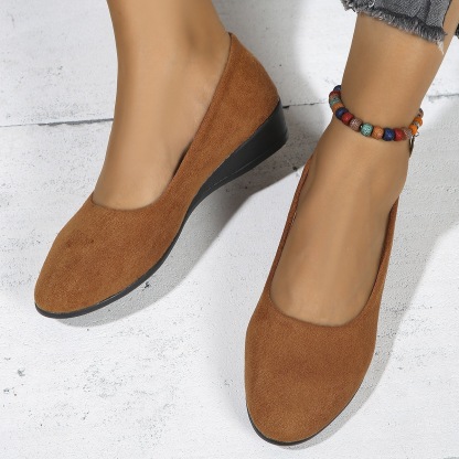 Women's Comfortable Slip‑On Wedge Shoes 