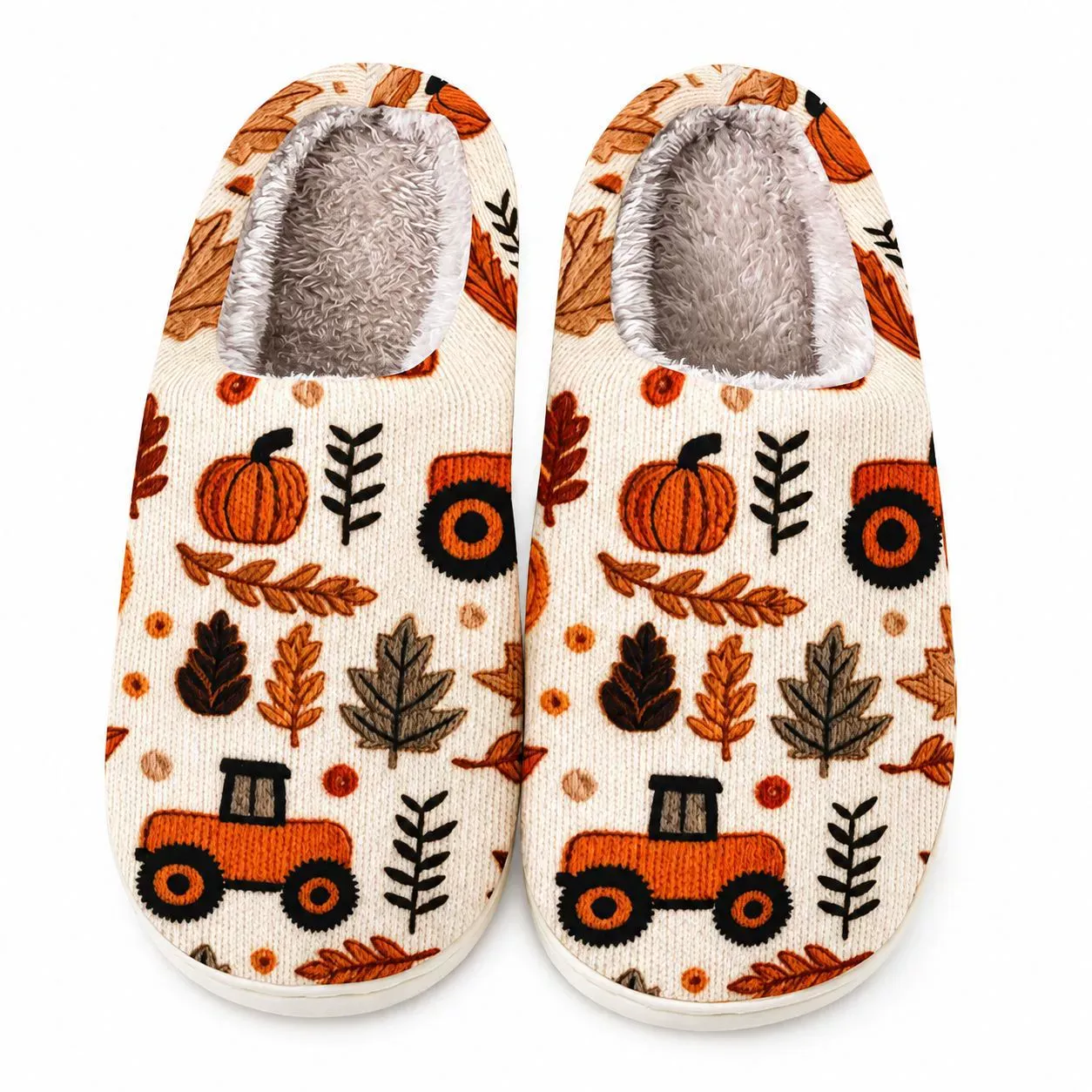[Copy]Women's Fluffy Collar Highland Cow Indoor/Outdoor shoes Boots Slippers