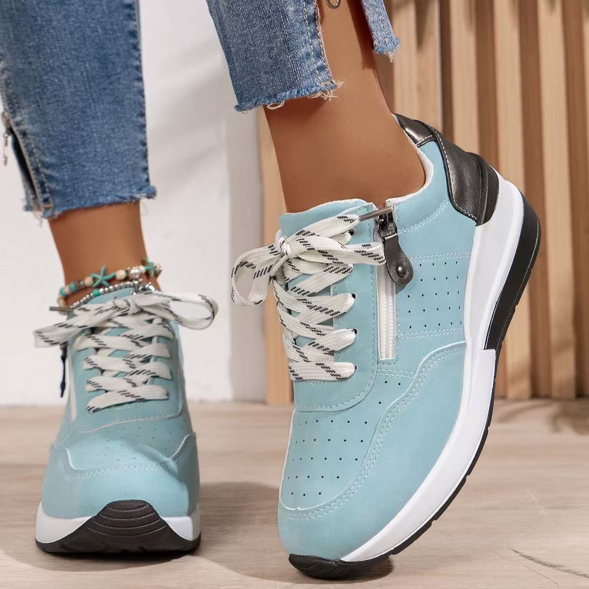 Women's Fashion Wedge Orthopedic Sneakers Outdoor Walking Trainers