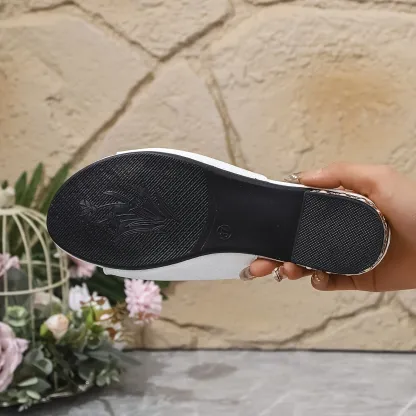 Women's Fashion and Comfortable Non-Slip Summer Chunky Heels Sandals