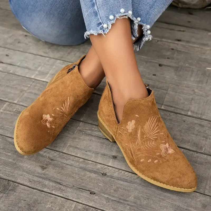 [Copy]Women's Fashion Comfortable Chunky Heel Boots Chelsea Boots