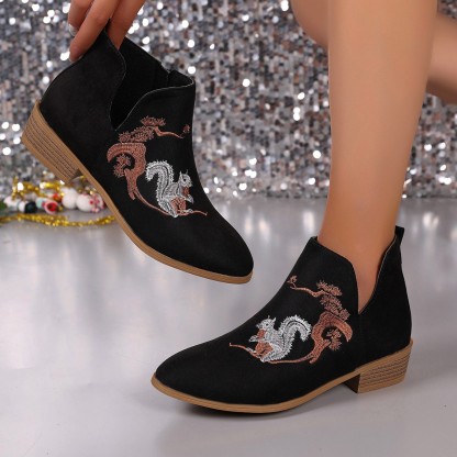 [Copy]Women's Fashion Comfortable Chunky Heel Boots Chelsea Boots