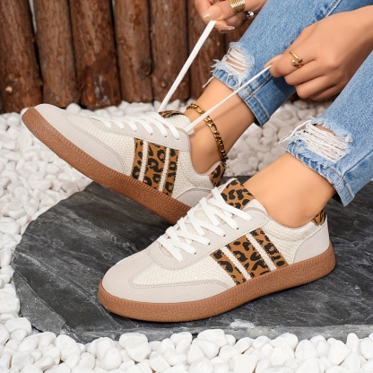 Women's Retro Leopard Sneakers for All-Season