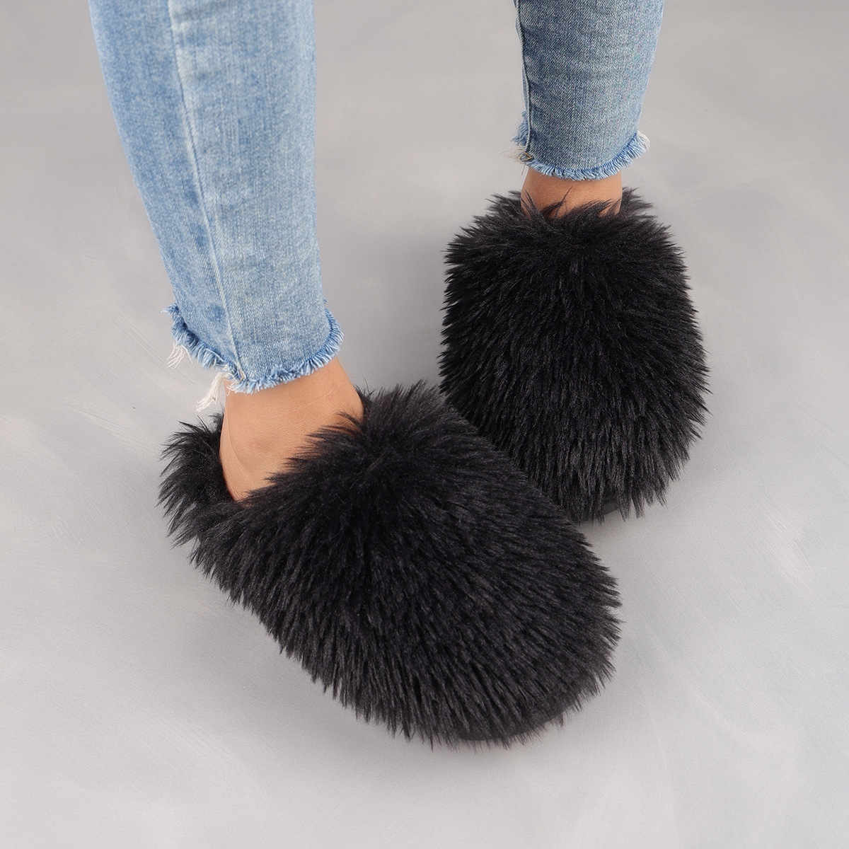 Women's Plus Size Thickened Warm Cold-proof Winter Home Slippers